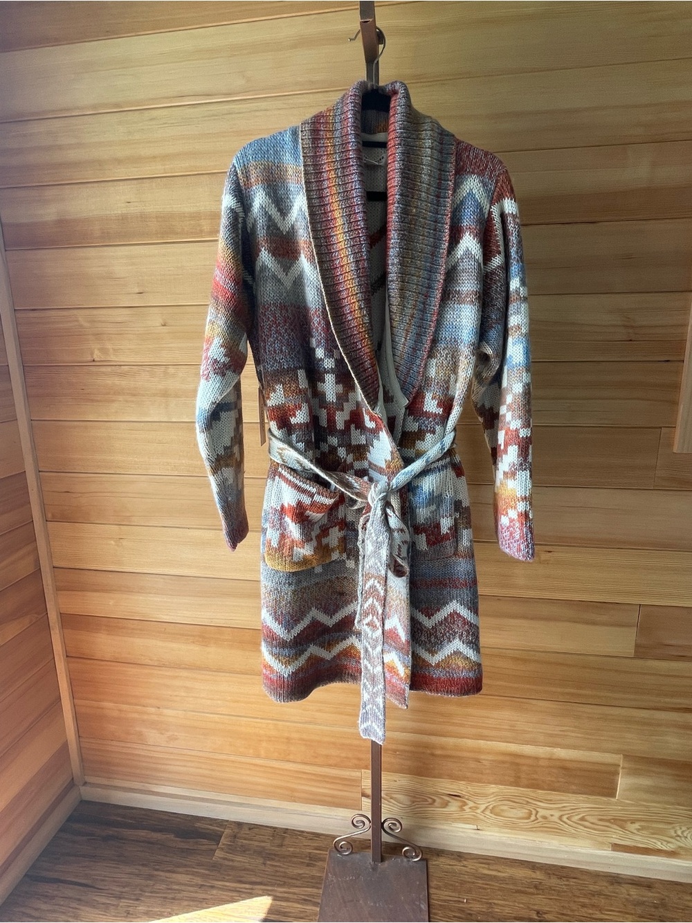 NWT Idyllwind Rustic Multi-Color Southwestern Knit Cardigan XXXL